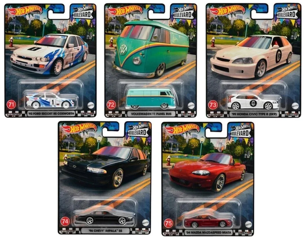 Boulevard #71-75 Set Of 5 Complete Hotwheels Premium - Image 2