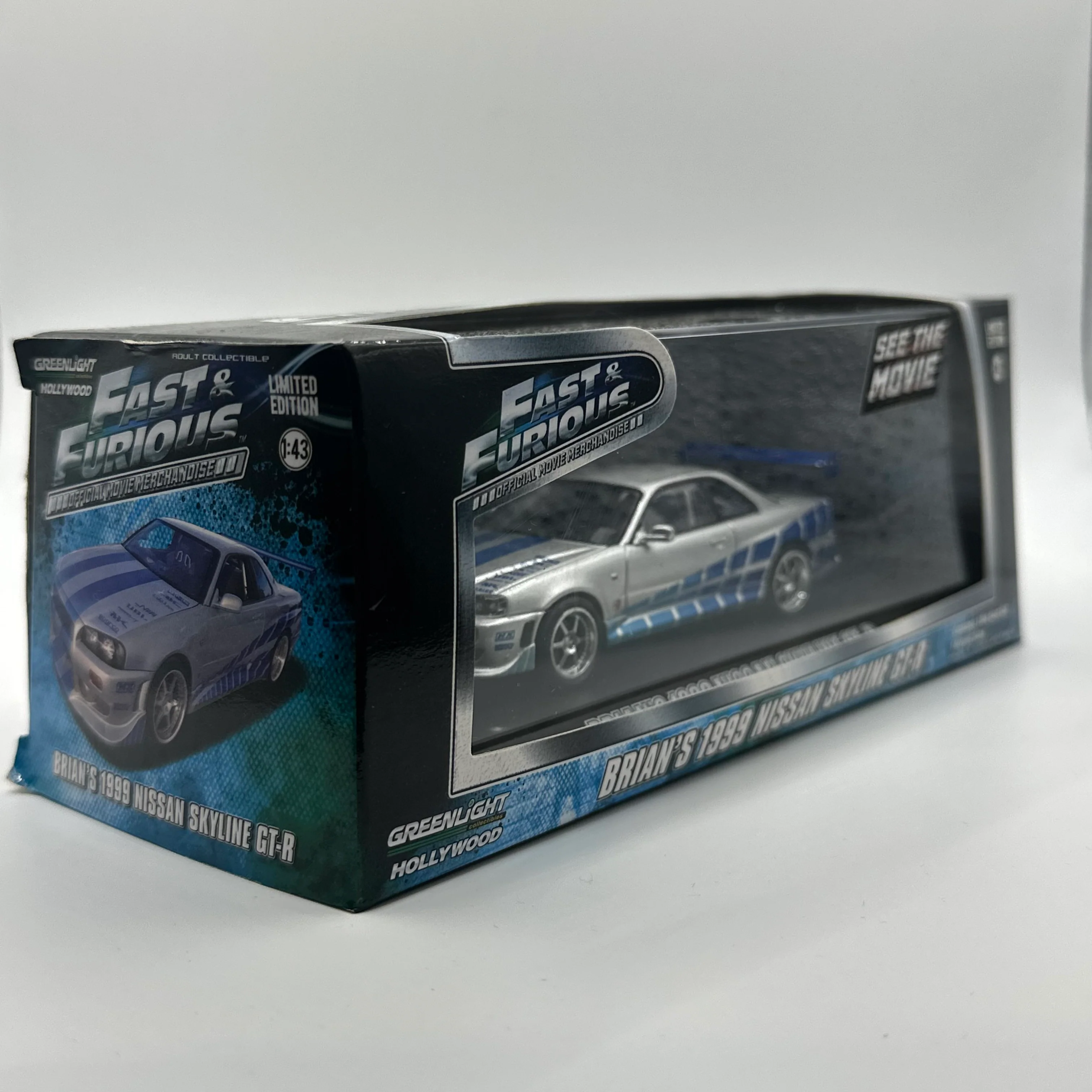 Brian’s 1999 Nissan Skyline GT-R FAST & FURIOUS LIMITED EDITION 1:43 Scale GREENLIGHT Hollywood - Image 2