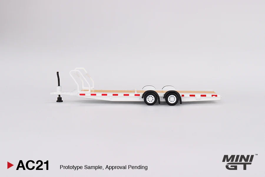 CAR HAULER TRAILER TYPE (WHITE) MINI GT MGTAC21 1:64 - Image 3
