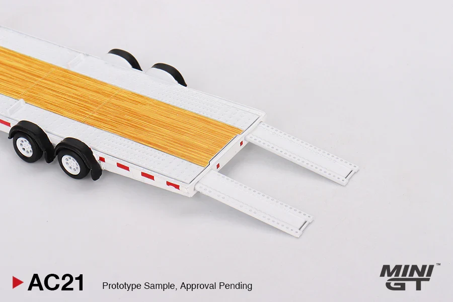 CAR HAULER TRAILER TYPE (WHITE) MINI GT MGTAC21 1:64 - Image 4