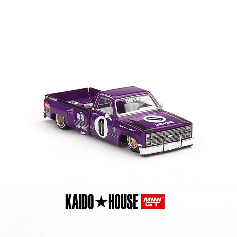 Chevrolet Silverado Dually Kaido V1 Purple 084 Kaido House x MiniGT 1:64 Scale