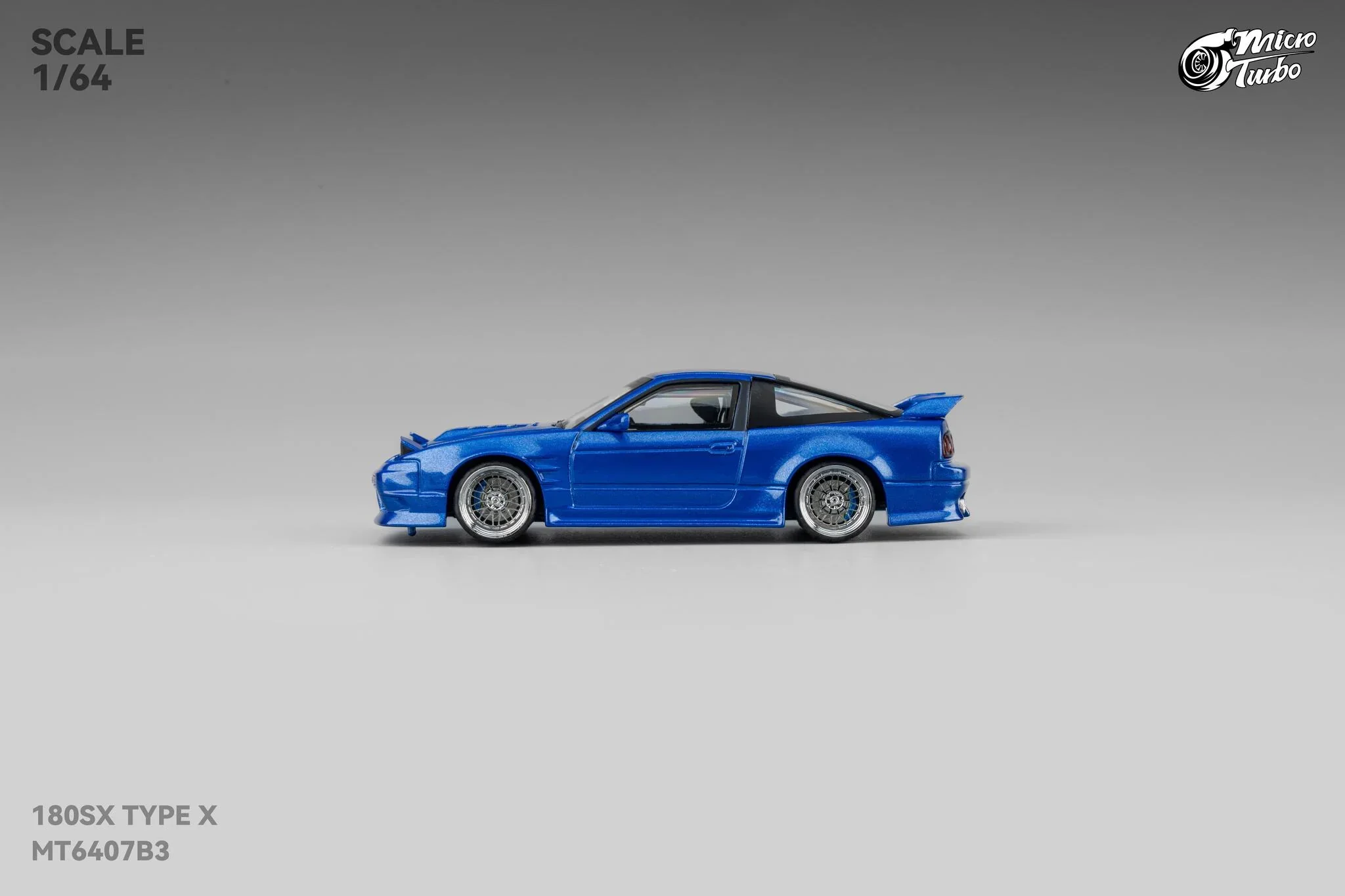 Custom 180SX Type X (Metallic Blue) Microturbo - 1/64 - Image 10
