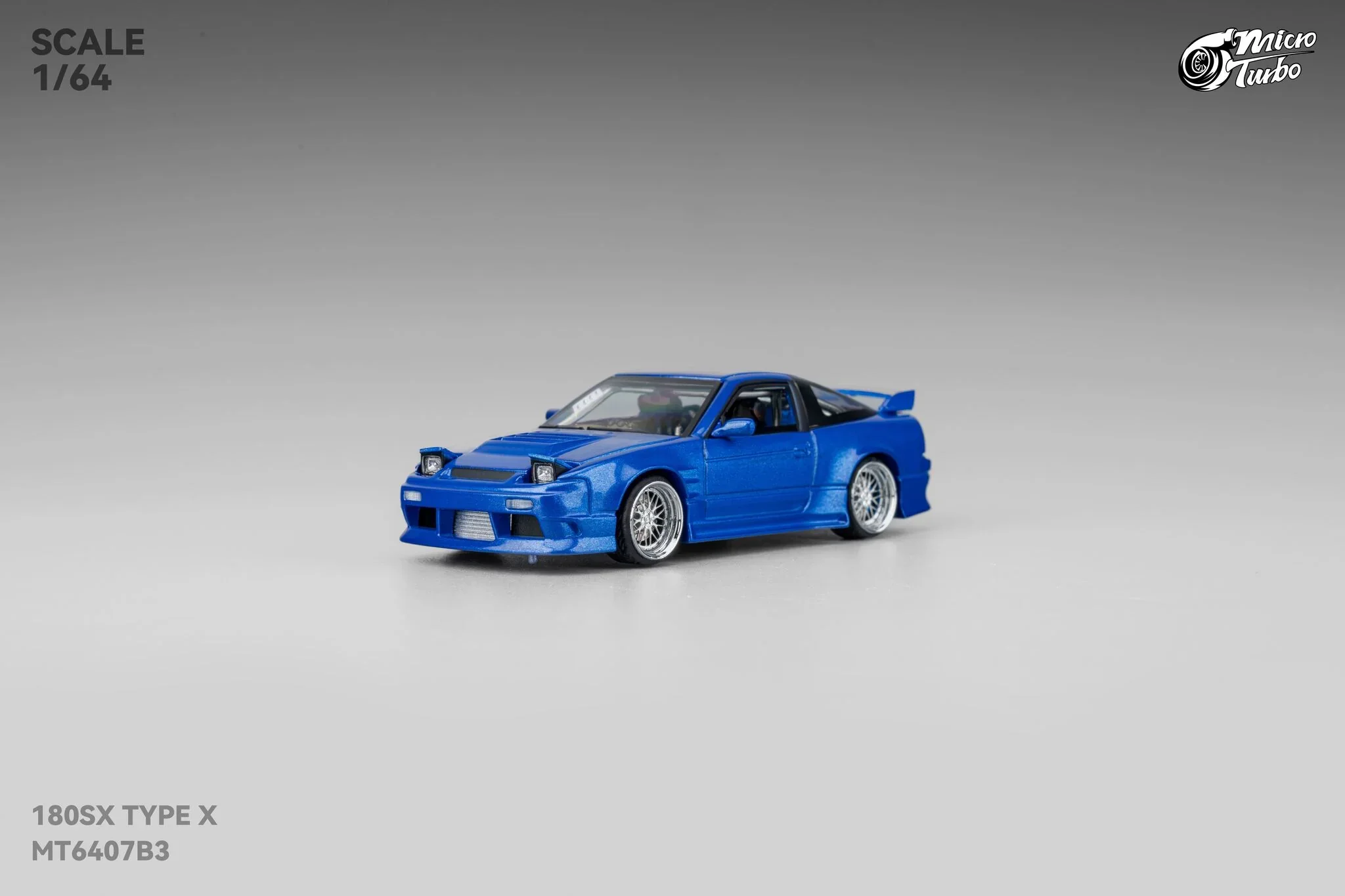 Custom 180SX Type X (Metallic Blue) Microturbo - 1/64 - Image 11