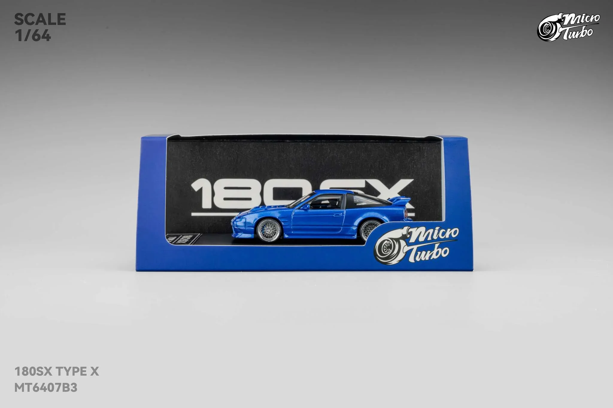 Custom 180SX Type X (Metallic Blue) Microturbo - 1/64 - Image 12