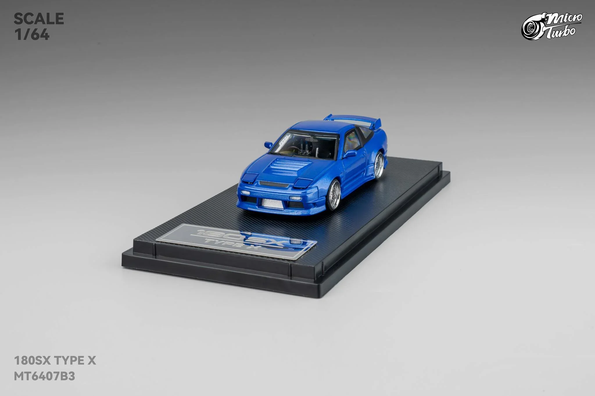 Custom 180SX Type X (Metallic Blue) Microturbo - 1/64 - Image 3