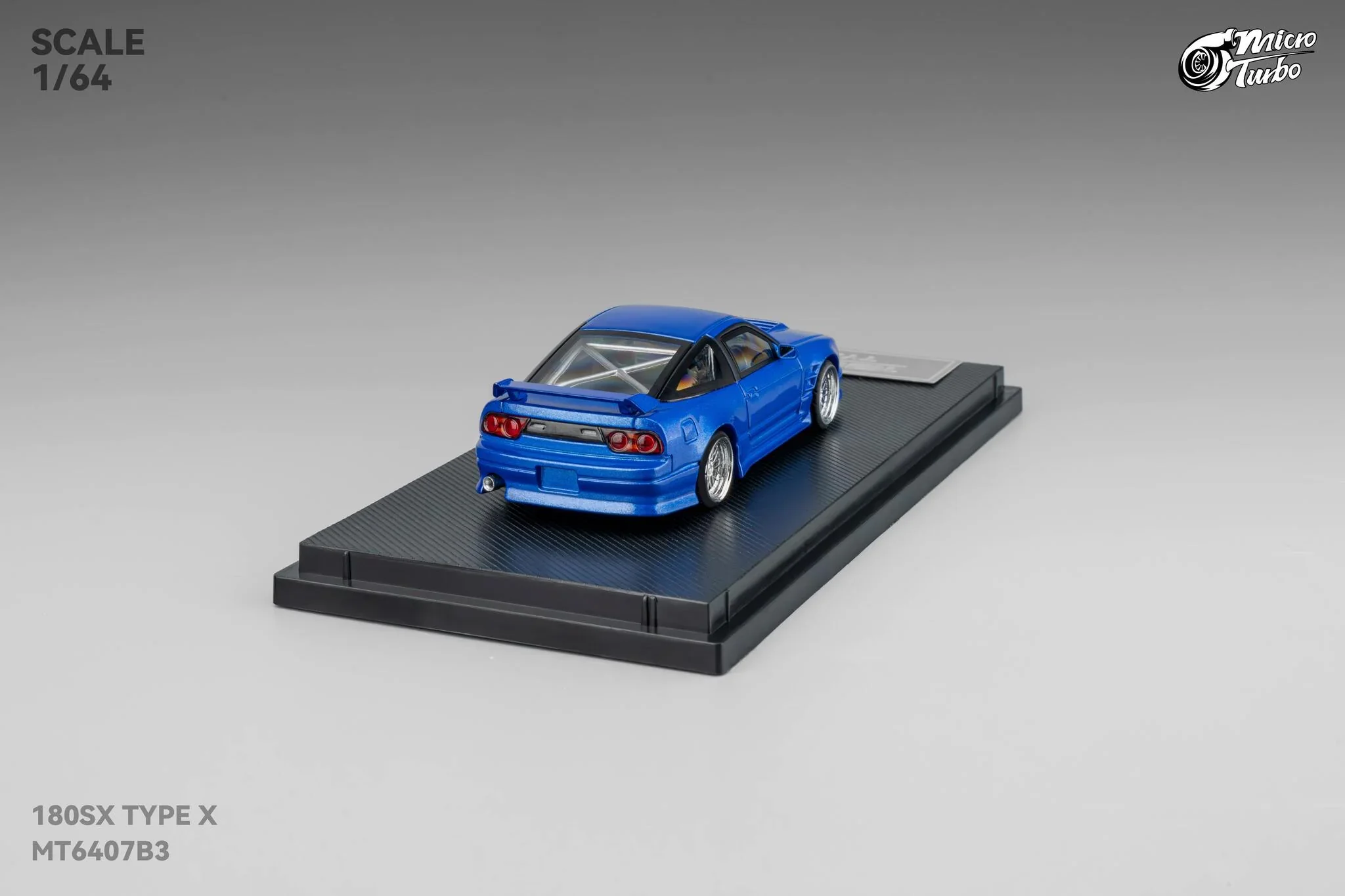 Custom 180SX Type X (Metallic Blue) Microturbo - 1/64 - Image 4