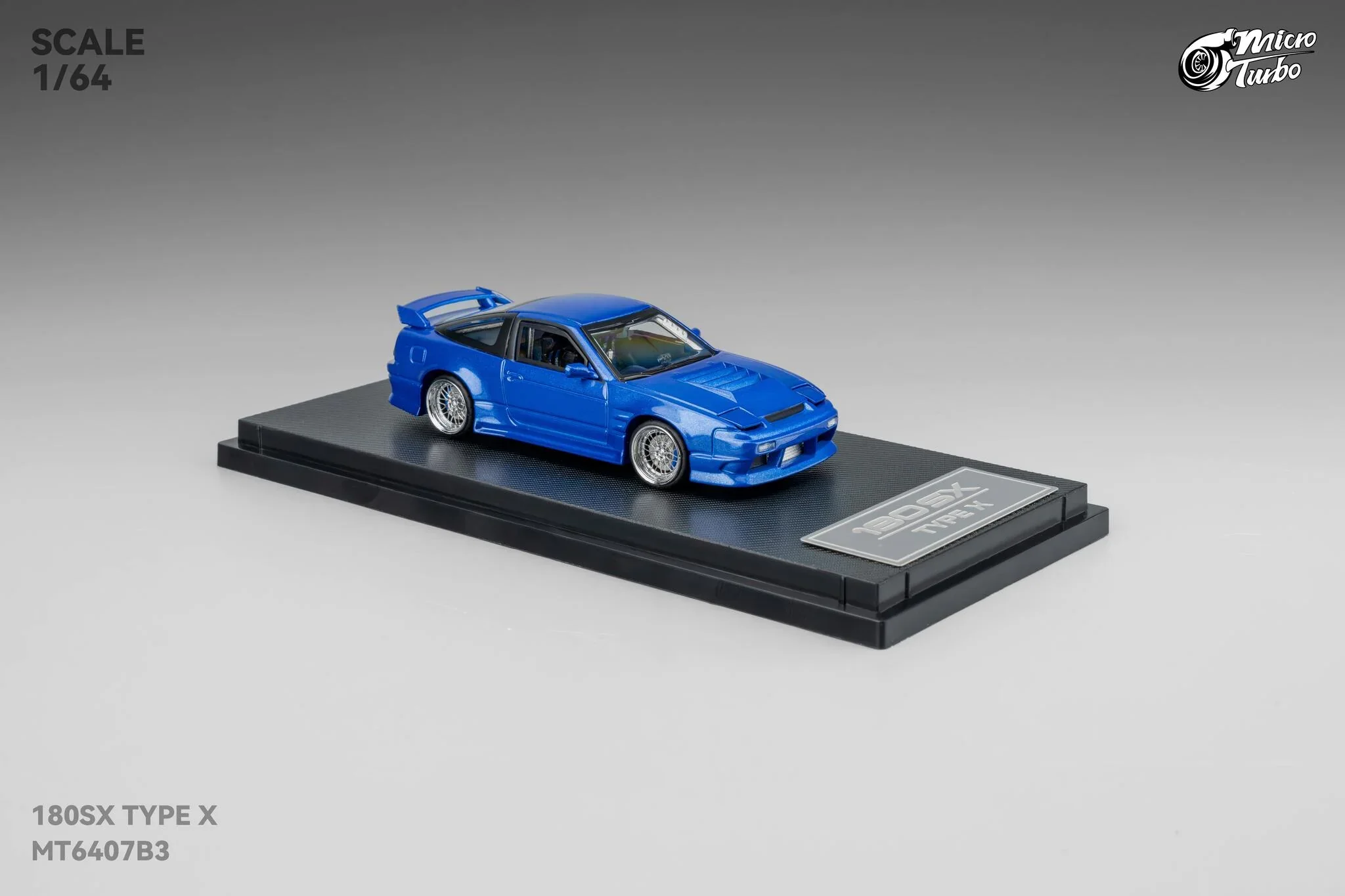 Custom 180SX Type X (Metallic Blue) Microturbo - 1/64 - Image 5