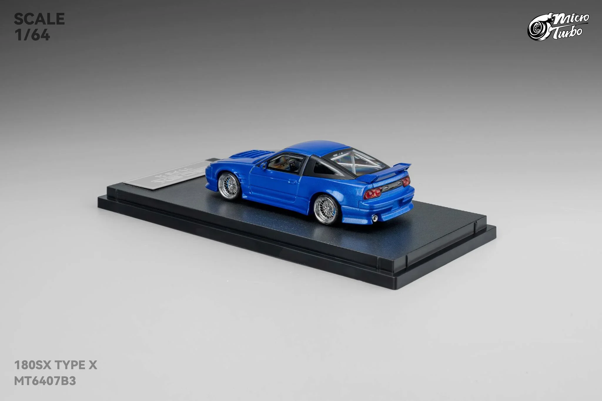 Custom 180SX Type X (Metallic Blue) Microturbo - 1/64 - Image 6