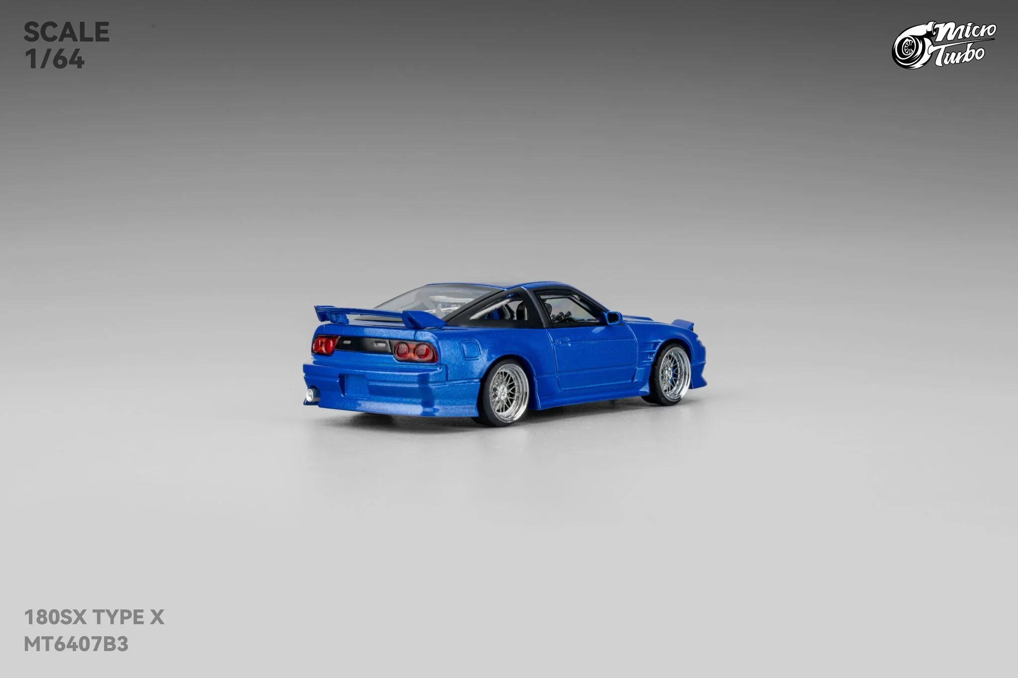 Custom 180SX Type X (Metallic Blue) Microturbo - 1/64 - Image 8