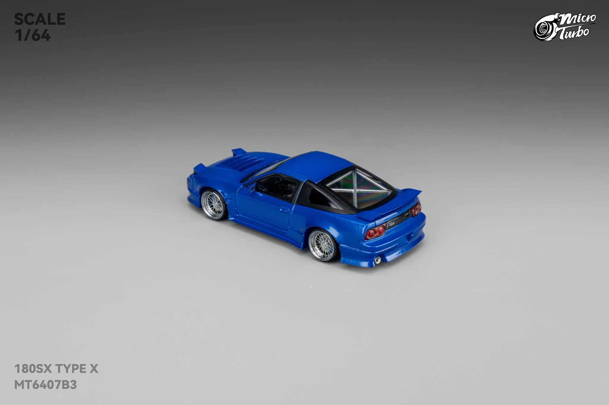 Custom 180SX Type X (Metallic Blue) Microturbo - 1/64 - Image 9