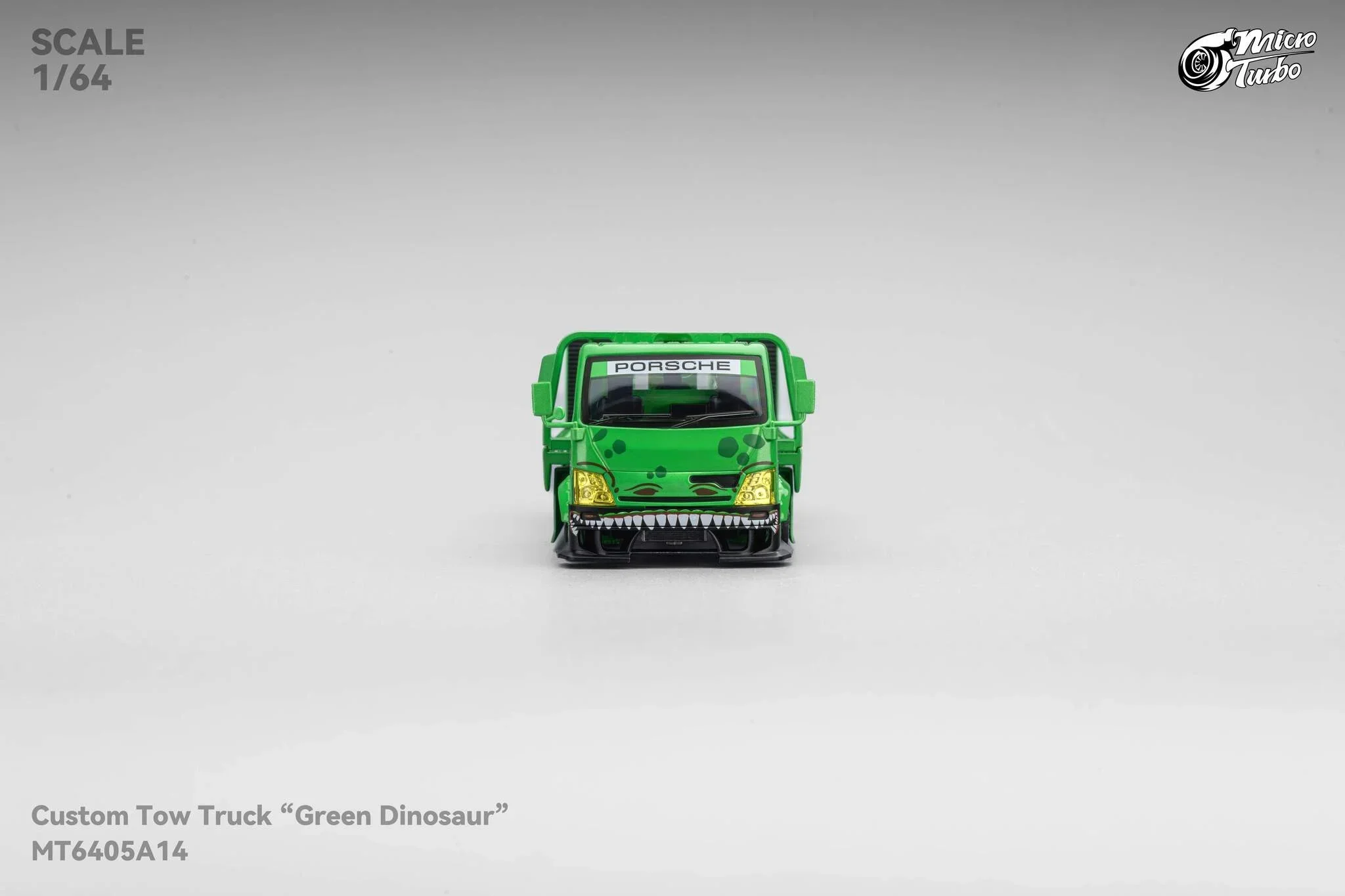 Custom Flat Bed Tow Truck REXY Dino Green - Mega Gear 1:64 Scale - Image 11