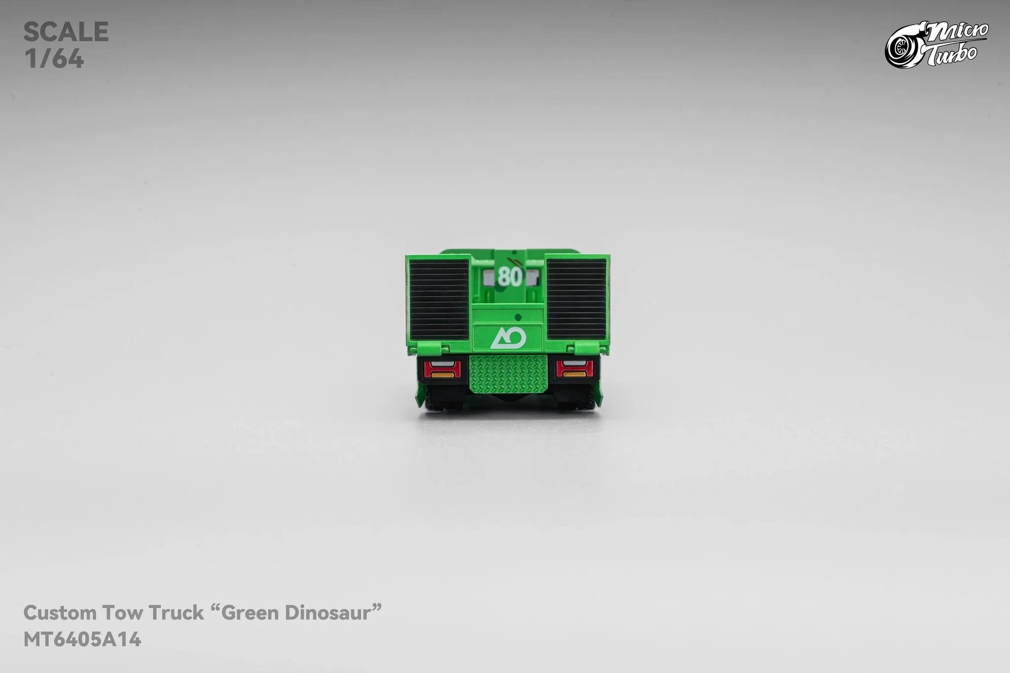 Custom Flat Bed Tow Truck REXY Dino Green - Mega Gear 1:64 Scale - Image 12