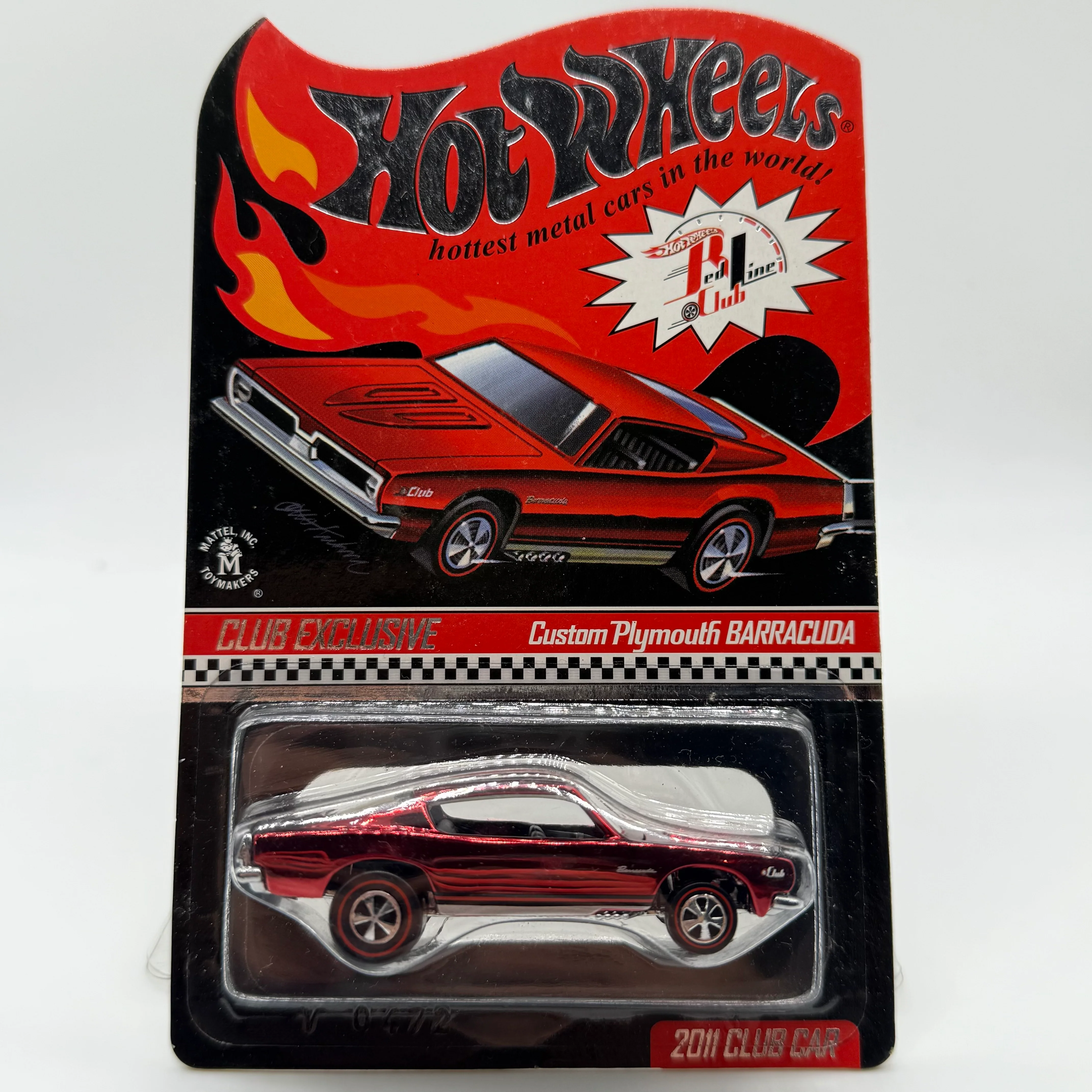 Custom Plymouth BARRACUDA #0094 / 3500 RLC Red Line Club Hotwheels