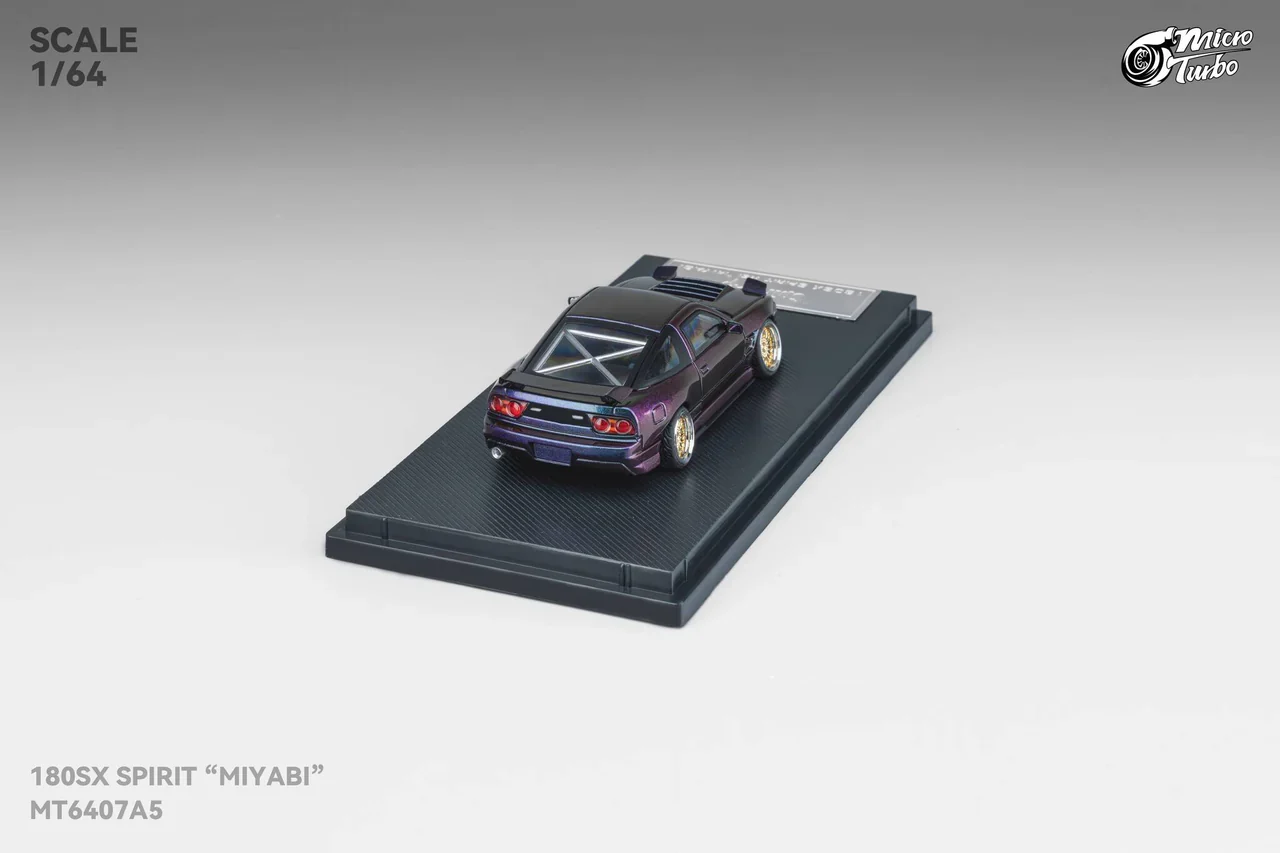 Custom Rocket Bunny Nissan 180SX - Purple GMHS Special Edition Micro Turbo 1:64 - Image 10