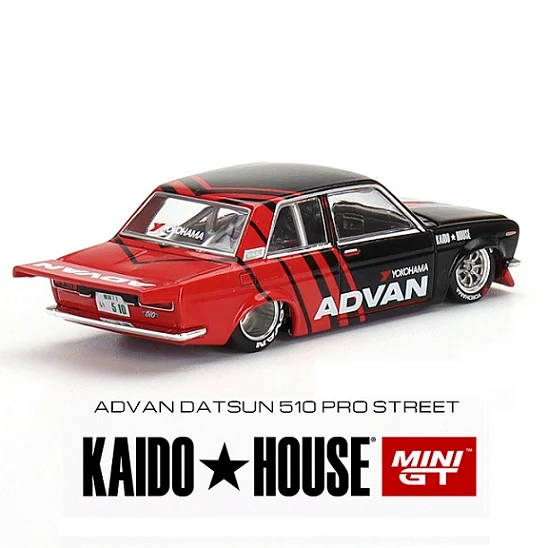 DATSUN 510 PRO STREET ADVAN 
MINI GT KAIDO★HOUSE 1:64 - Image 2