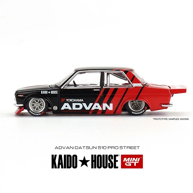 DATSUN 510 PRO STREET ADVAN 
MINI GT KAIDO★HOUSE 1:64 - Image 3