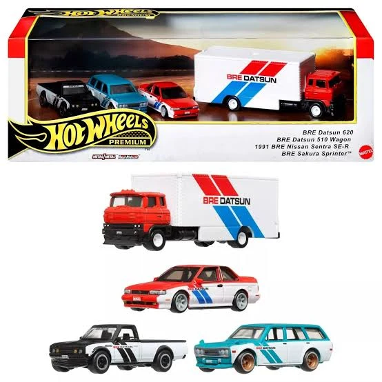 Datsun BRE - Hotwheels Premium Display Box Set