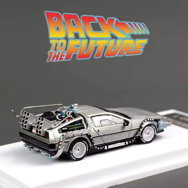 Delorean DMC-12 I Back to The Future *Limited to 999pcs* MJ Model 1:64 - Image 3