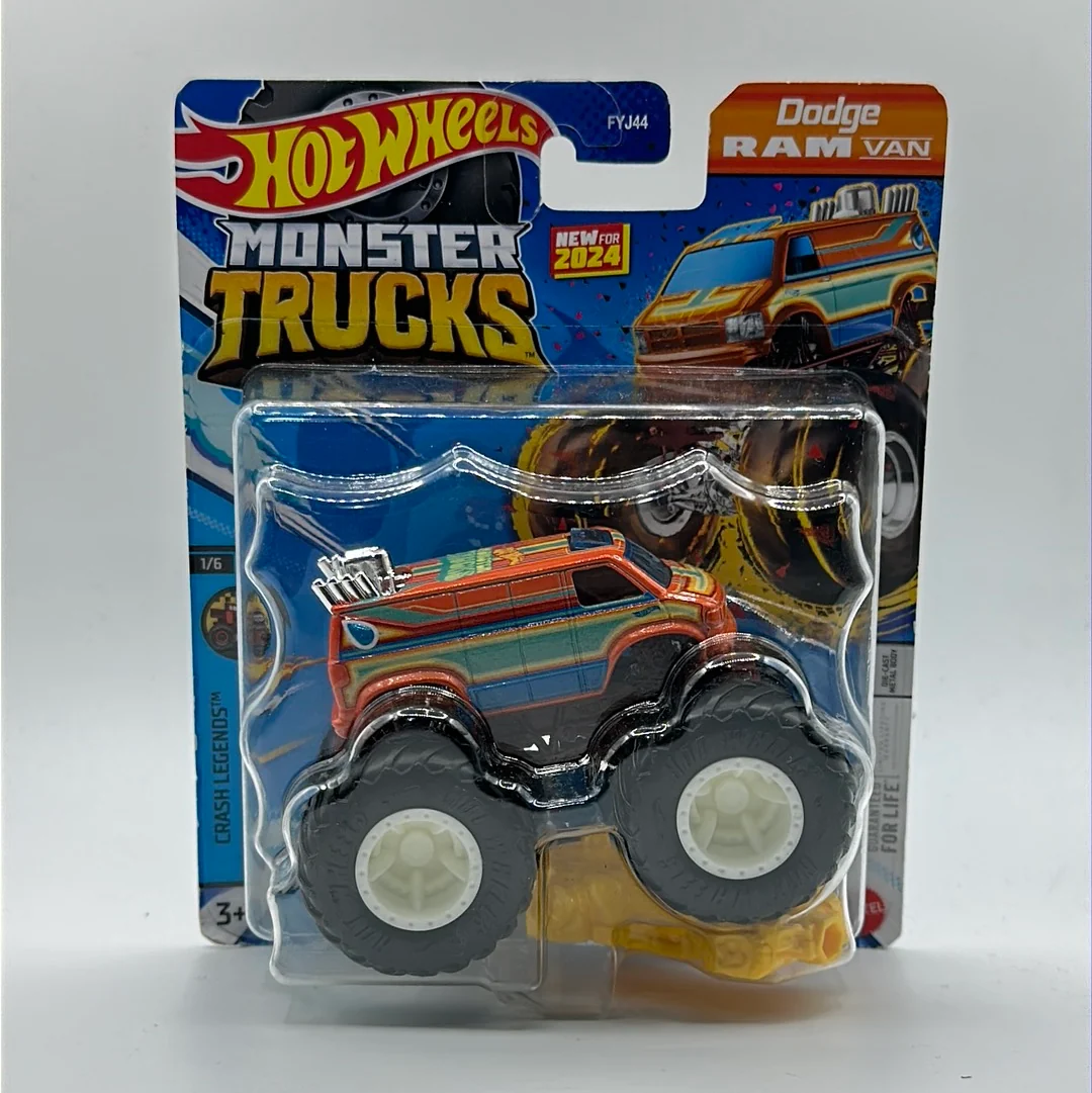 Dodge Ram Van Hotwheels Monster Trucks 2024