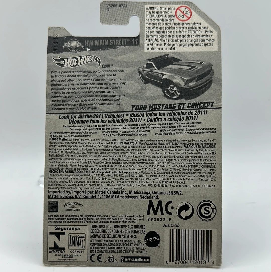 Ford Mustang GT Concept - HW Main Street 11 2/10 Hotwheels Mainline 162/244 - Image 2
