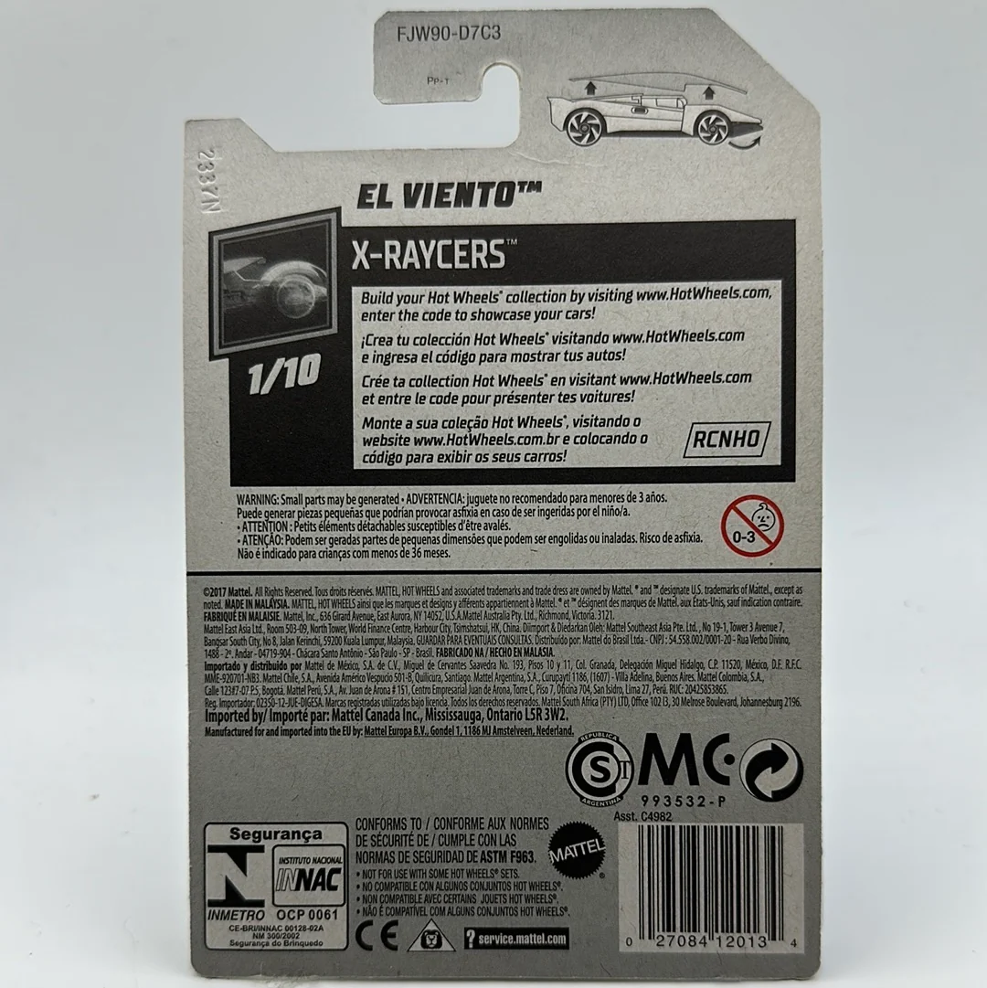 El Viento *TH* Treasure Hunt X-Raycers 1/10 Hotwheels Mainline - Image 2