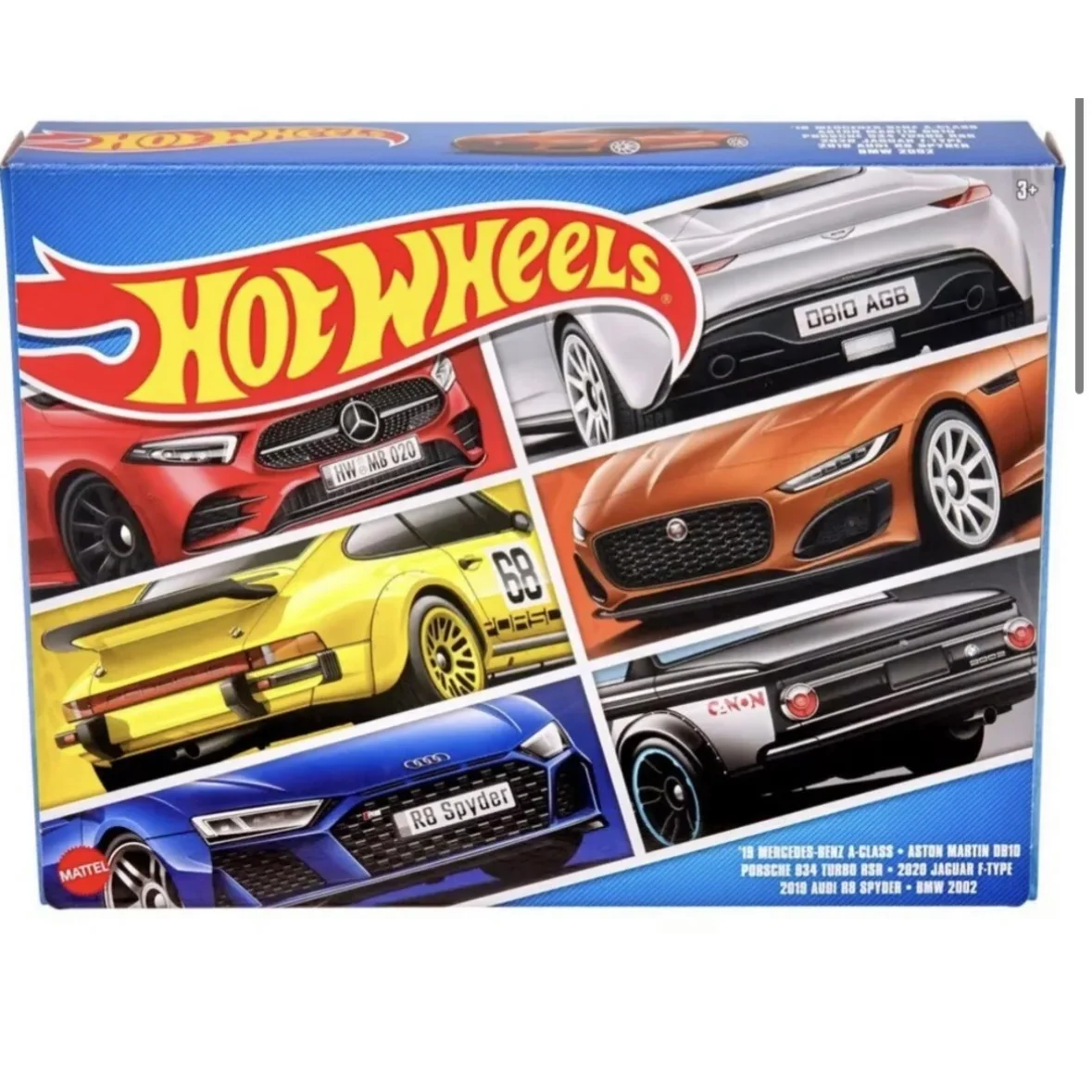 European Collection 6 Car Pack Hot Wheels Boxed Set