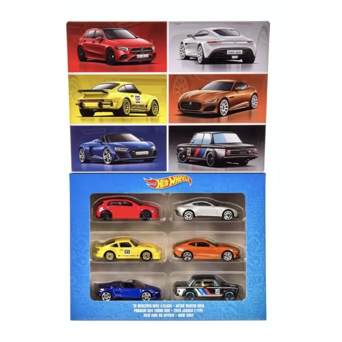 European Collection 6 Car Pack Hot Wheels Boxed Set - Image 2