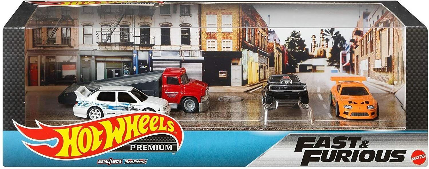 Fast and Furious Diorama Premium Hotwheels Boxed set 2023 1:64 Scale