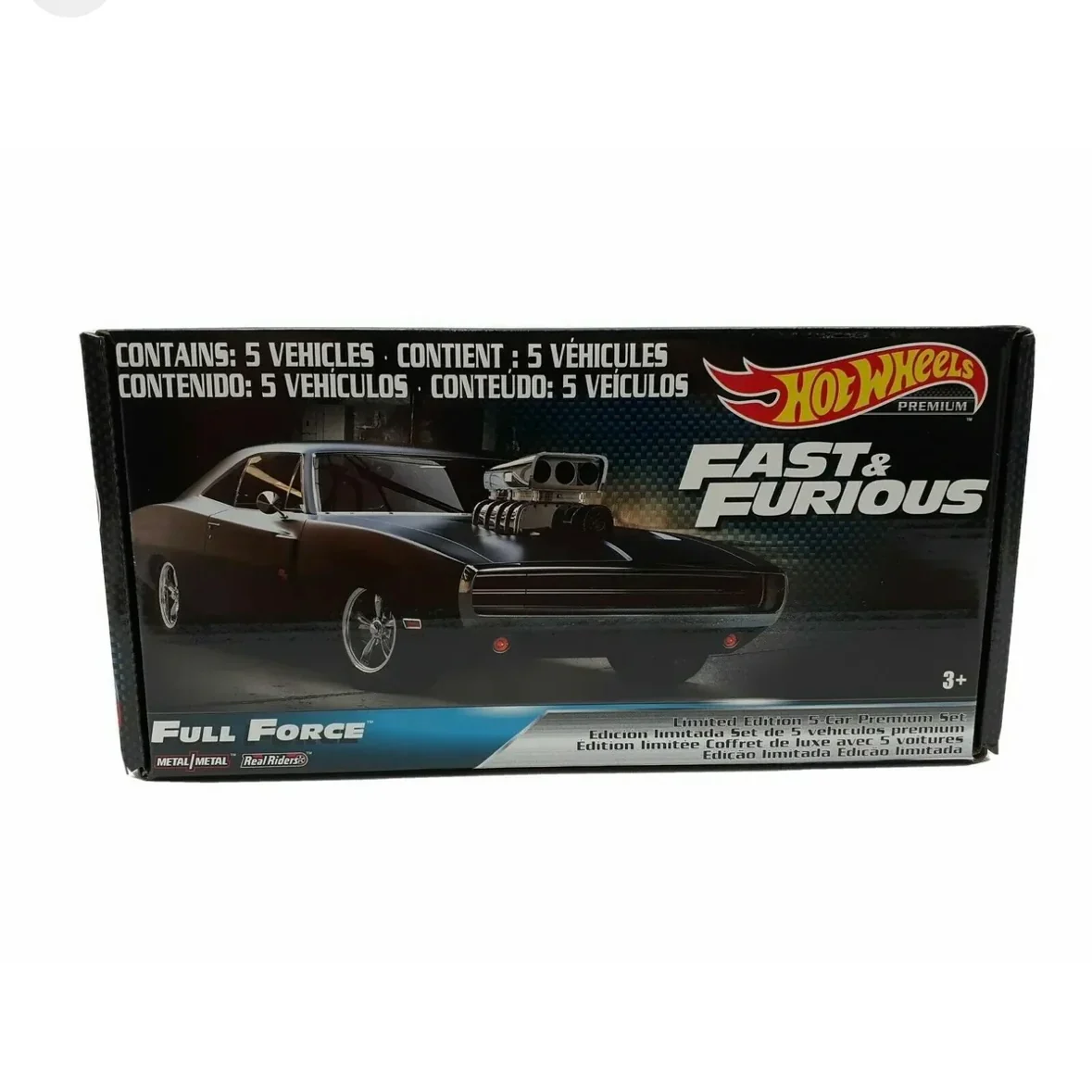 Fast & Furious FULL FORCE 5 Pack Box Set *not sealed* HOTWHEELS PREMIUM Boxed Set - Image 3