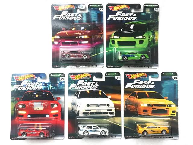 Fast & Furious Original Fast Set Hotwheels Premium Complete - Image 2