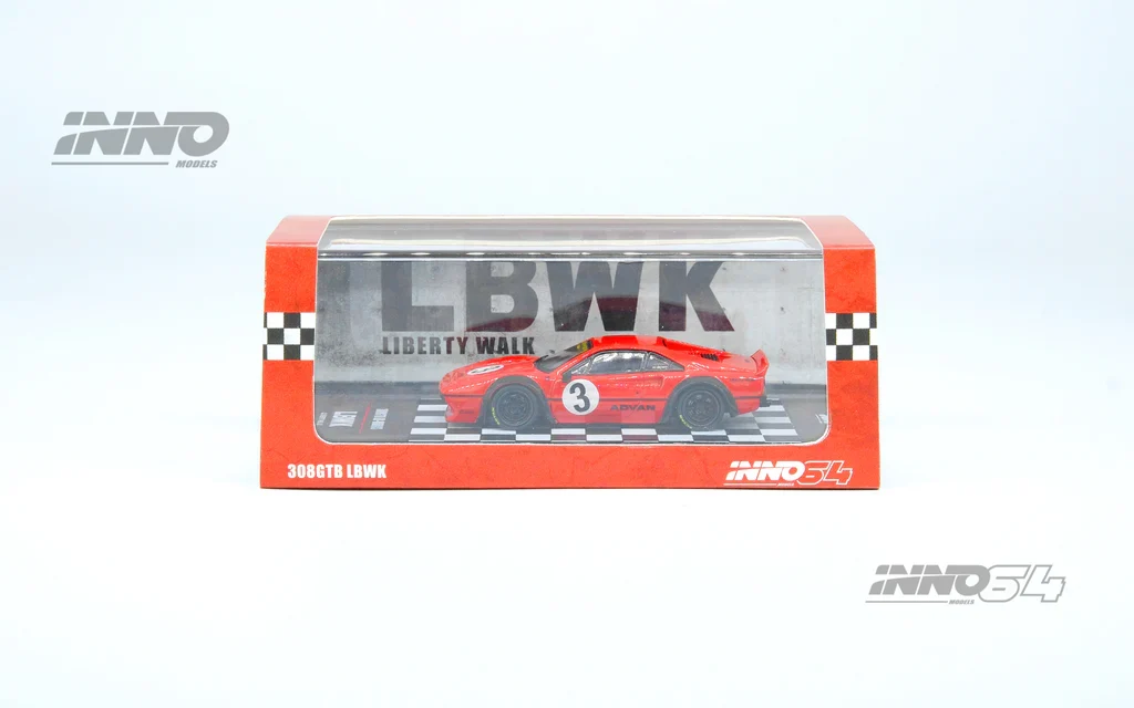 FERRARI 308 GTB LBWK LIBERTY WALK (RED) INNO64 - Image 2