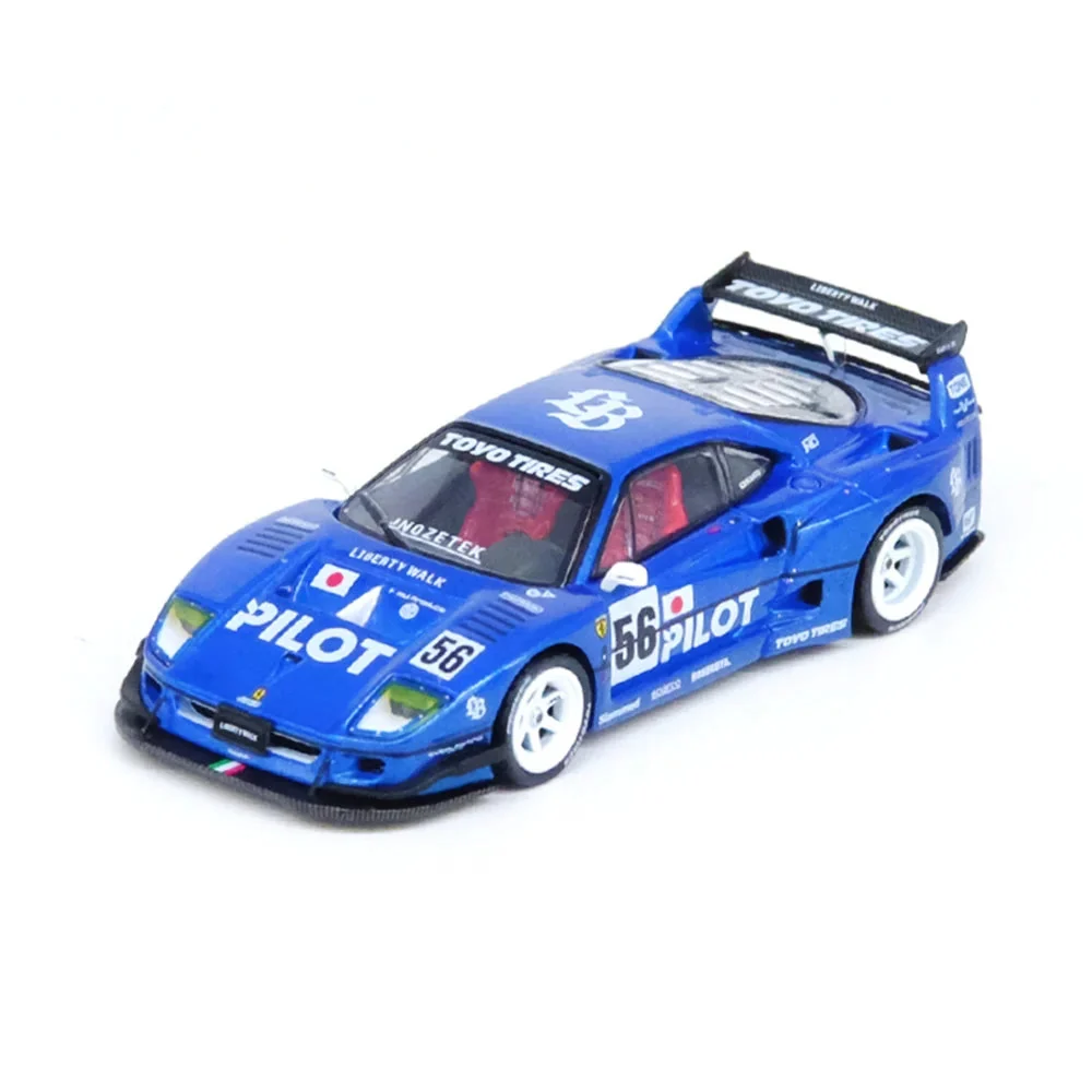 FERRARI F40 LBWK LIBERTY WALK 2024 TOKYO AUTO SALON #56 BLUE INNO64 - Image 3