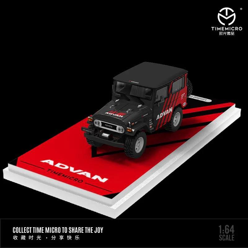 FJ40 TOYOTA / AE86 / TRAILER SET ADVAN - TIMEMICRO 1:64 - Image 7