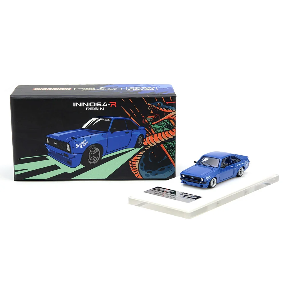 Ford Escort MK2 Pandem “EMOTION” Retro Havoc Blue INNO64 - Image 2