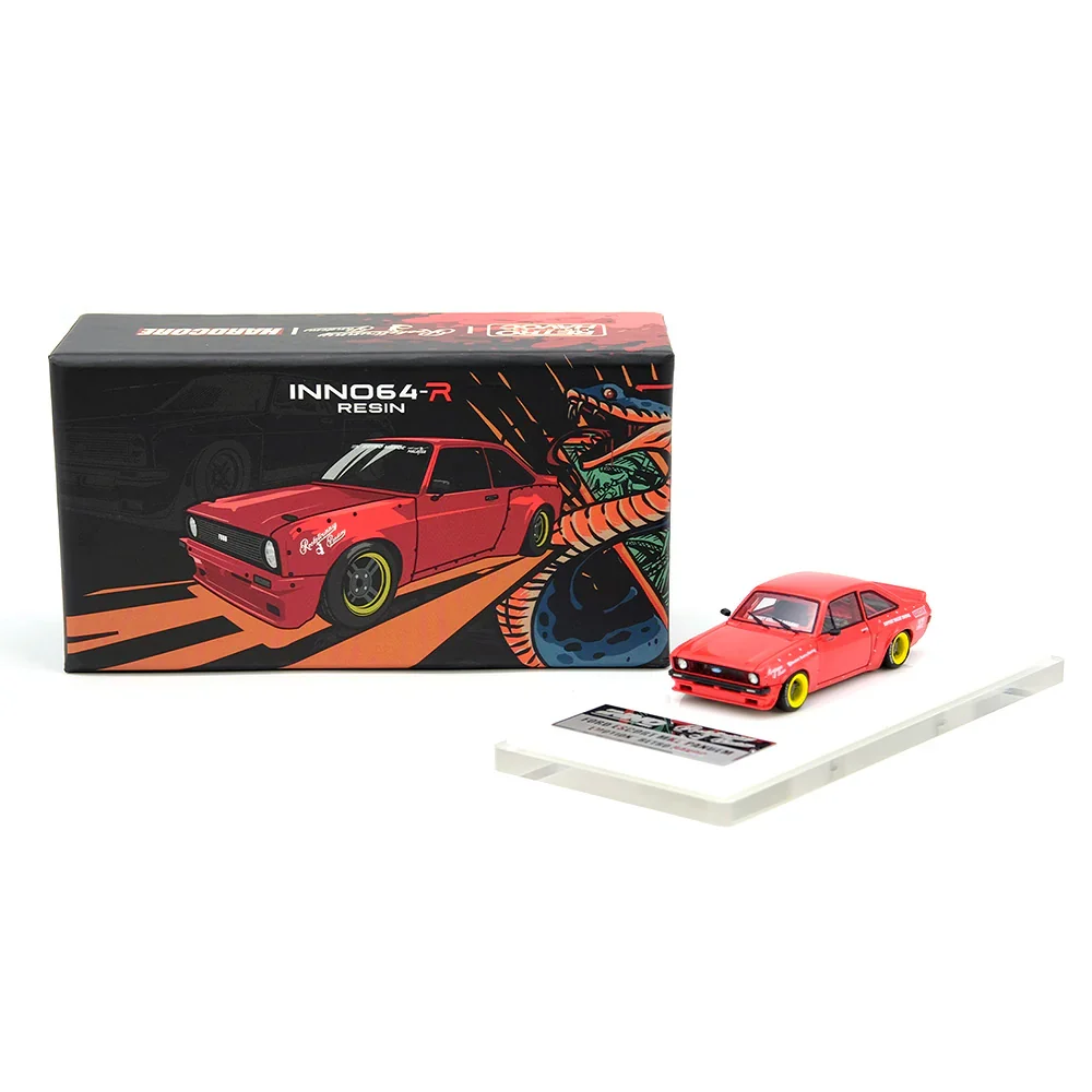 Ford Escort MK2 Pandem “EMOTION” Retro Havoc Red - Inno64 - Image 2