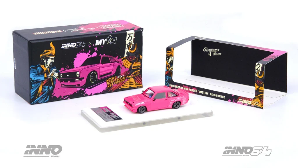 FORD ESCORT MK2 PANDEM (PINK) "EMOTION" RETRO HAVOC - INNO64