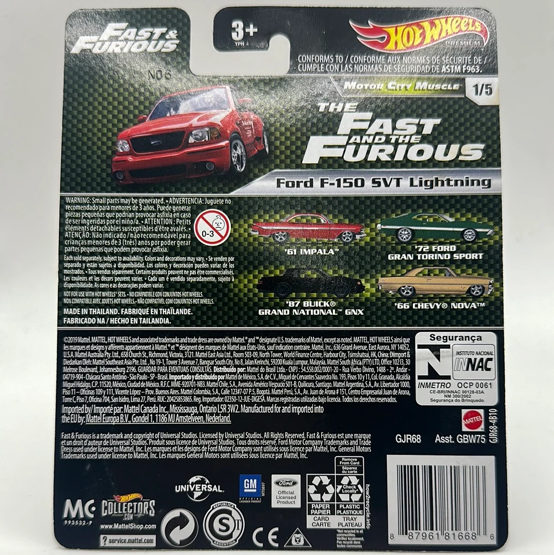Ford F-150 SVT Lightning Motor City Muscle 1/5 Hotwheels Premium - Image 2