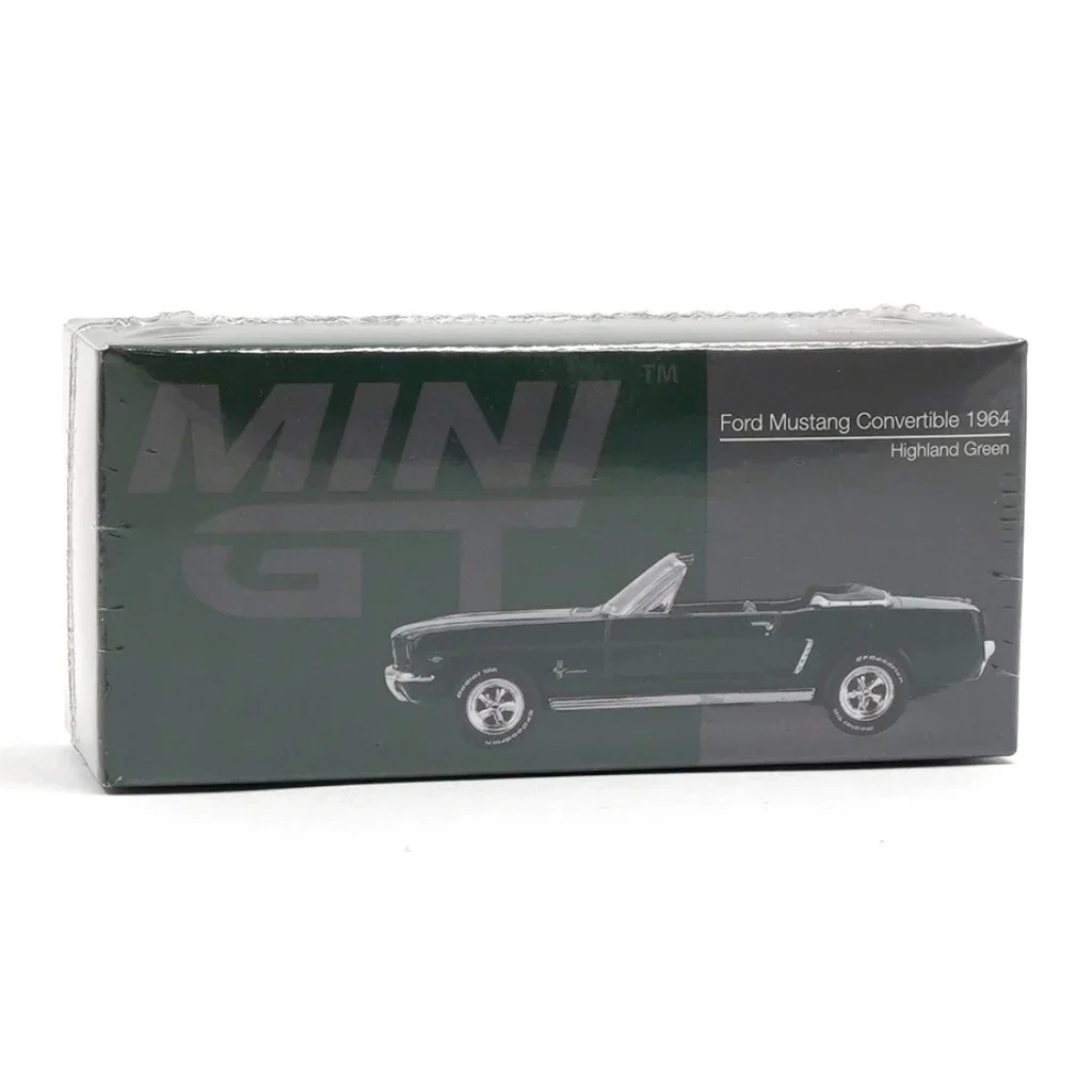 FORD MUSTANG CONVERTIBLE 1964 (HIGHLAND GREEN) MINI GT 1:64 - Image 4