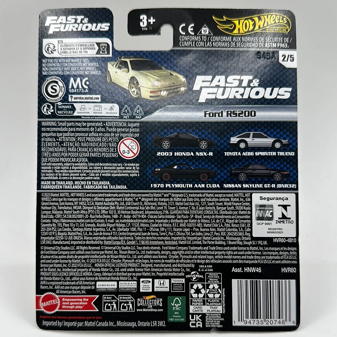 Ford RS200 Fast & Furious Hotwheels Premium - Image 2