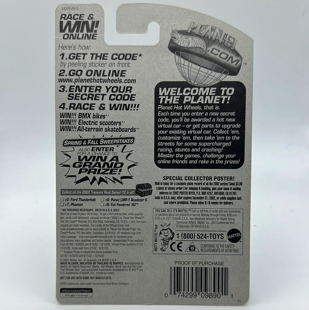 Ford Thunderbolt *STH* Super Treasure hunt 2002 - 5 of 12 Cars Collector 005 Hotwheels Mainline - Image 2