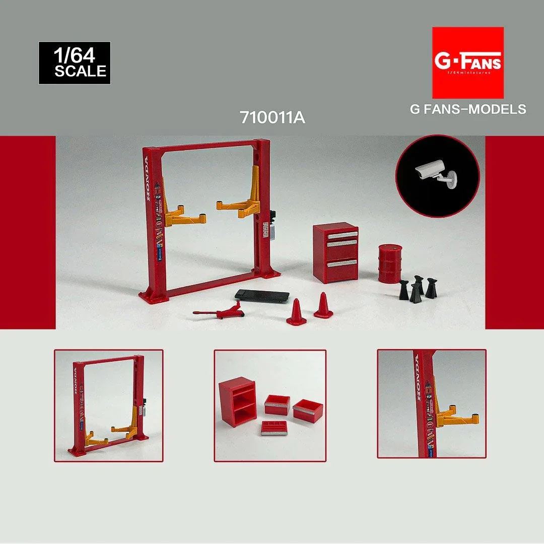 Garage Tools Set G-Fans (2 Post Lift) 1:64