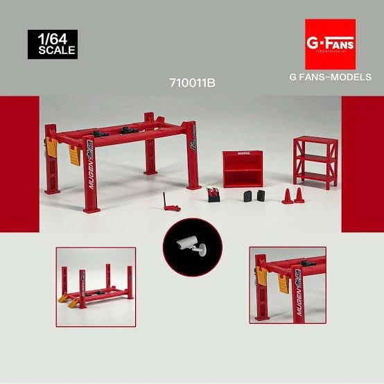 Garage Tools Set G-Fans (4 Post Lift) 1:64
