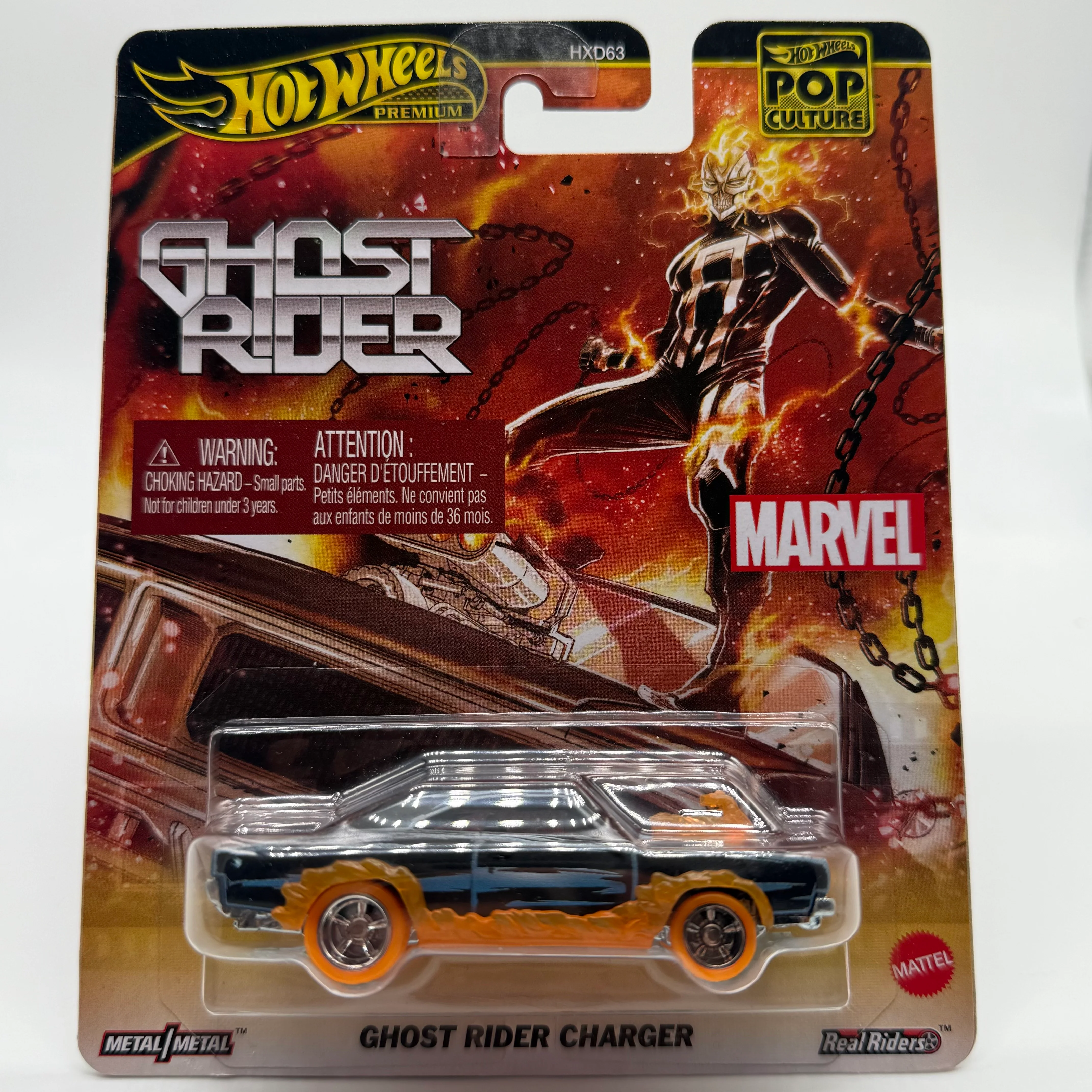 Ghost Rider Charger - Marvel Pop Culture Hotwheels Premium