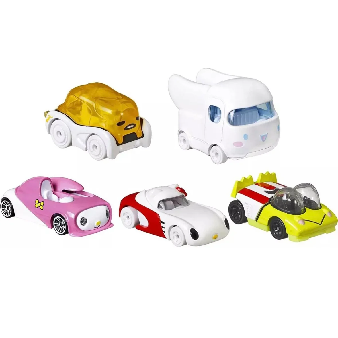 Hello Kitty and Friends 5pc Set (BBHGP04) Hot Wheels Character Cars NEW & SEALED - Image 2