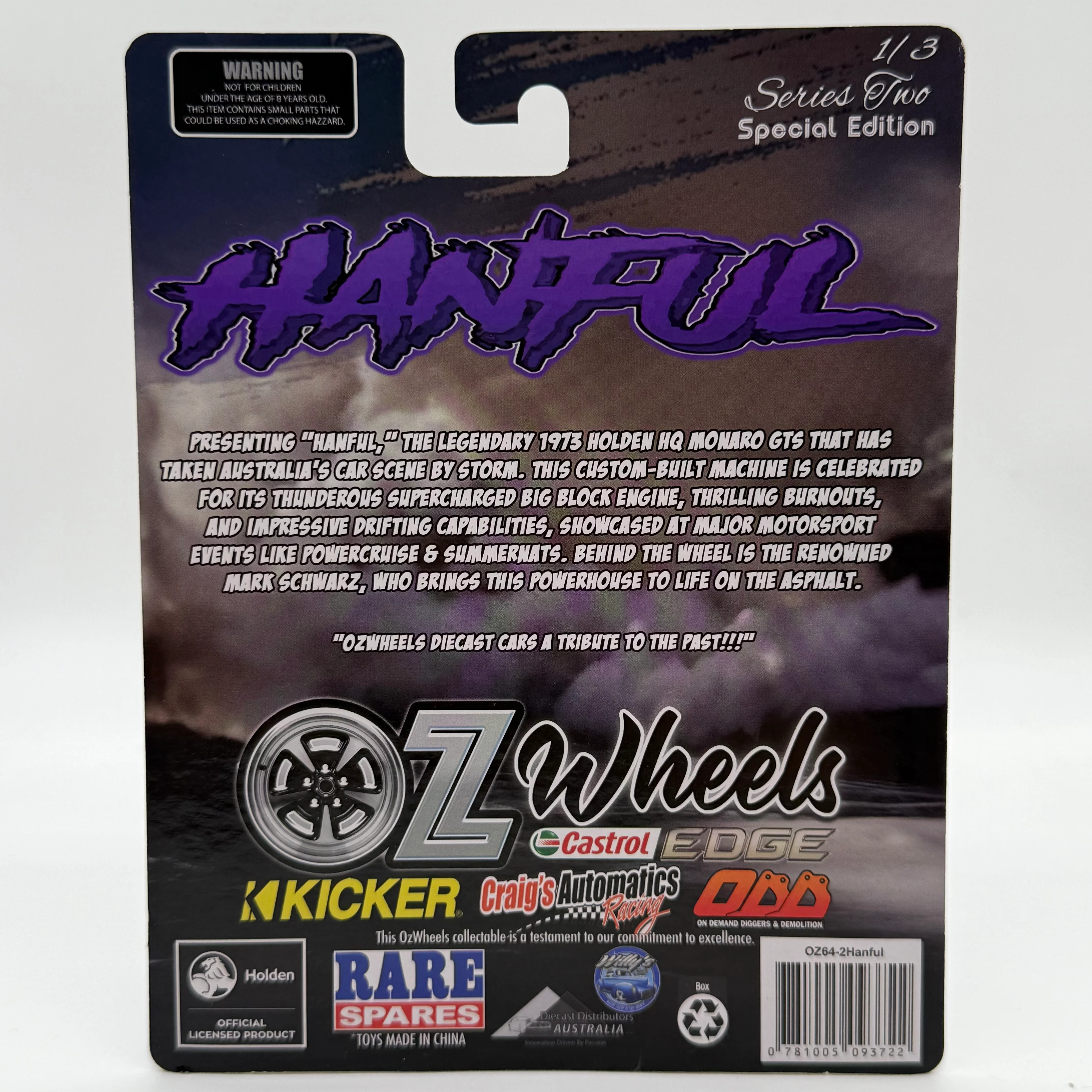 Holden Monaro Hanful - Series 2 SPECIAL EDITION OZWHEELS 1/3 Special Edition - Image 2