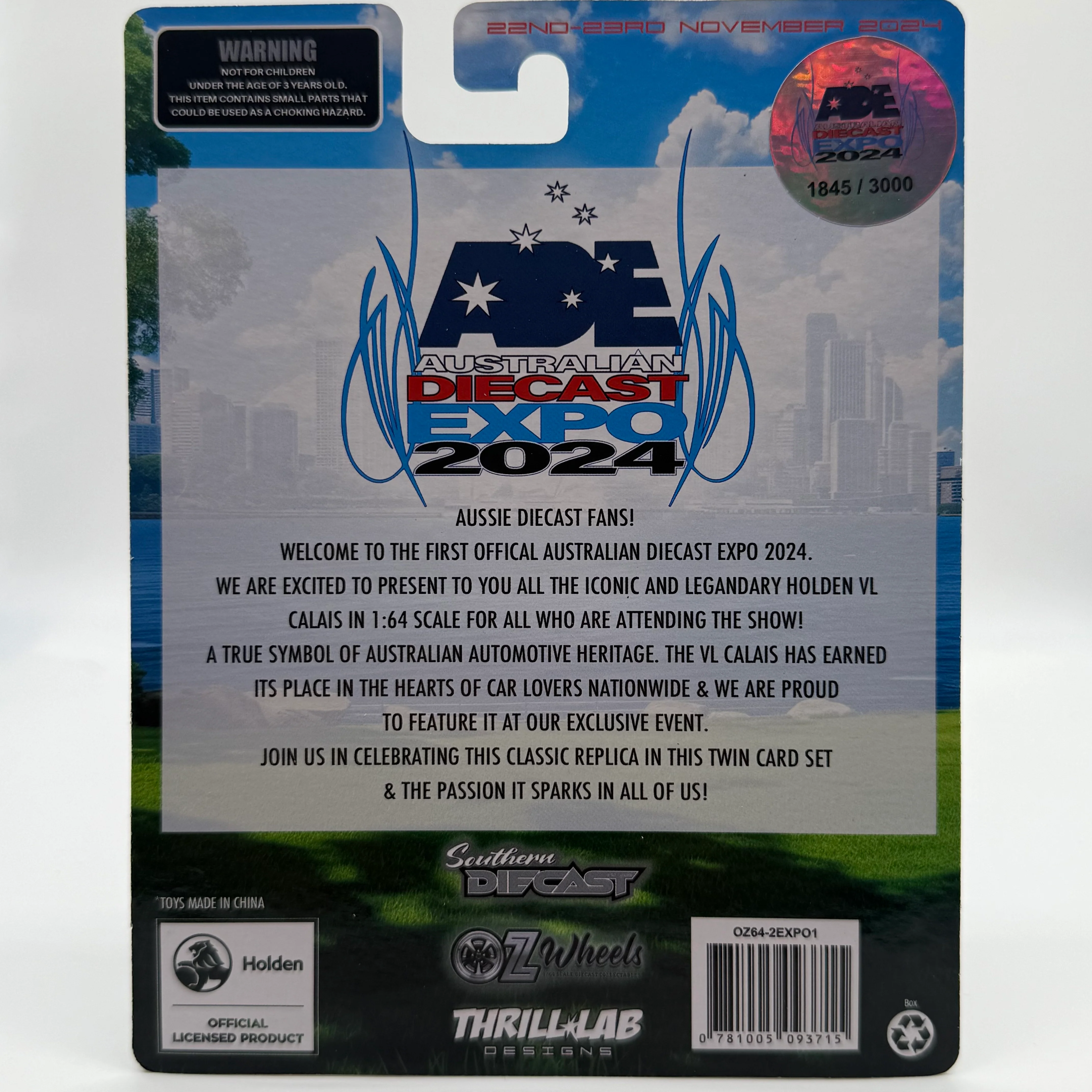 Holden VL Calais ADE 2024 Event Exclusive #1845/3000 OZWHEELS - Image 2