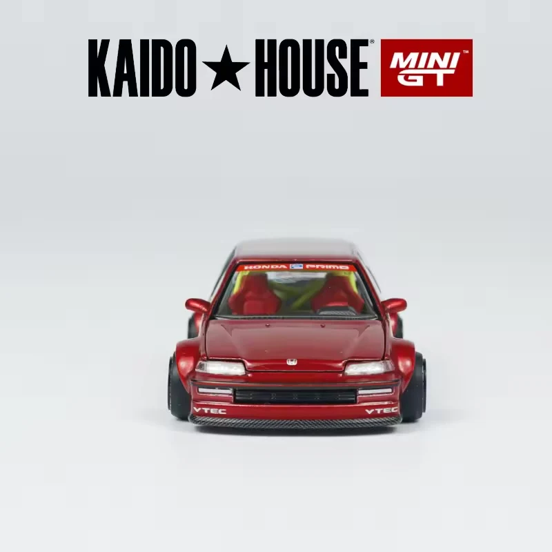 HONDA CIVIC (EF) KAIDO WORKS V2 (RED) KAIDOHOUSE X MINI GT KHMG156 1:64 Scale - Image 5