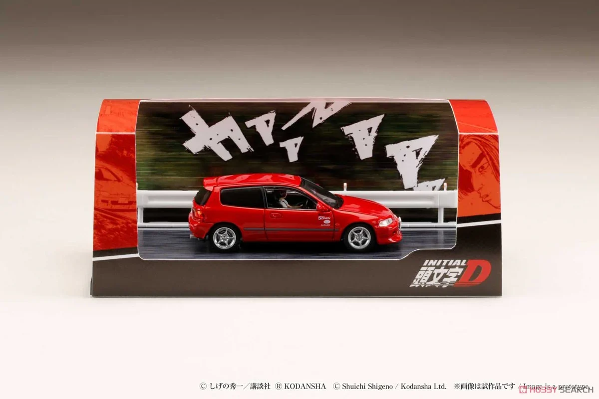 Honda Civic (EG6) / INITIAL D Myogi Night Kids with Shingo Syouji Figure - Hobby Japan