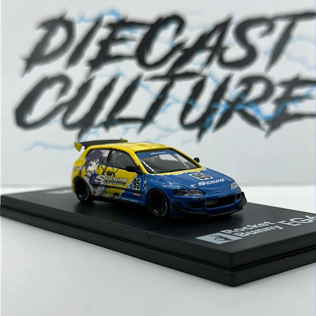 HONDA EG6 ROCKET BUNNY PANDEM SPOON SPORTS 1:64 Scale - Image 2