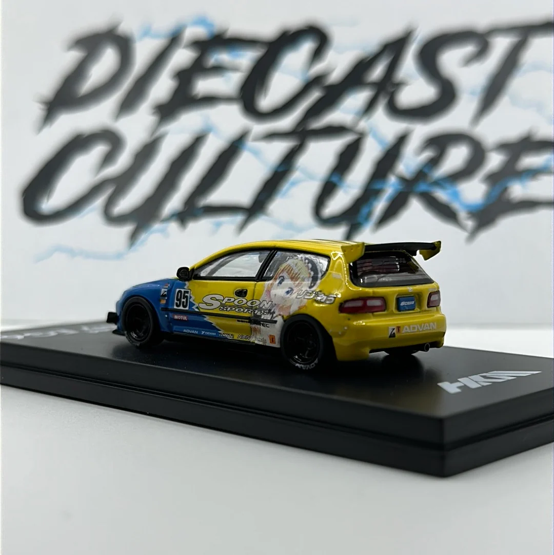 HONDA EG6 ROCKET BUNNY PANDEM SPOON SPORTS 1:64 Scale - Image 4